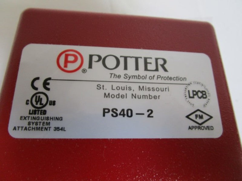 POTTER PRESSURE SWITCH PS40-2 *NEW IN BOX*