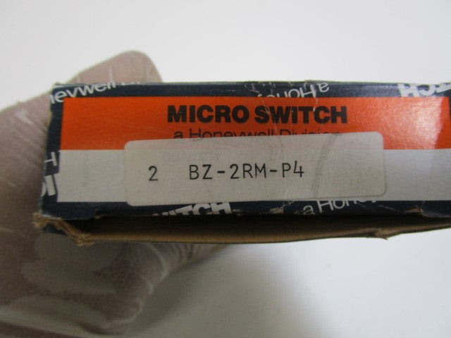 LOT OF 2 MICROSWITCH LIMIT SWITCH BZ-2RM-P4 *NEW IN BOX*