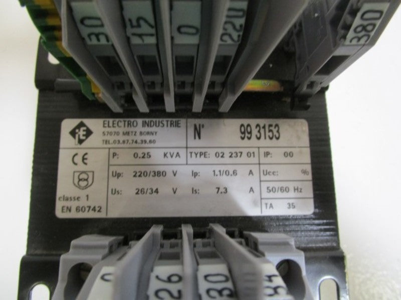 ELECTRO INDUSTRIE TRANSFORMER 993153  UNMP