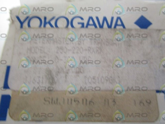 YOKOGAWA 0-300 DC VOLTS PANEL METER 250-220-RXRX *NEW IN BOX*