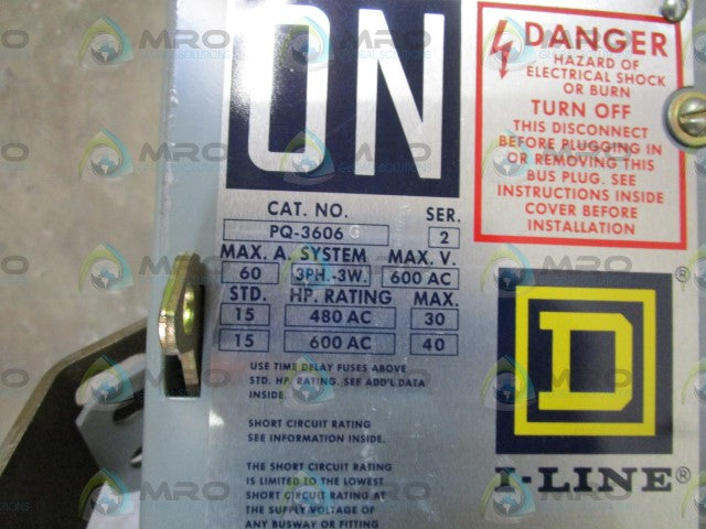 SQUARE D I-LINE PQ3606G BUSWAY SWITCH * NEW NO BOX *