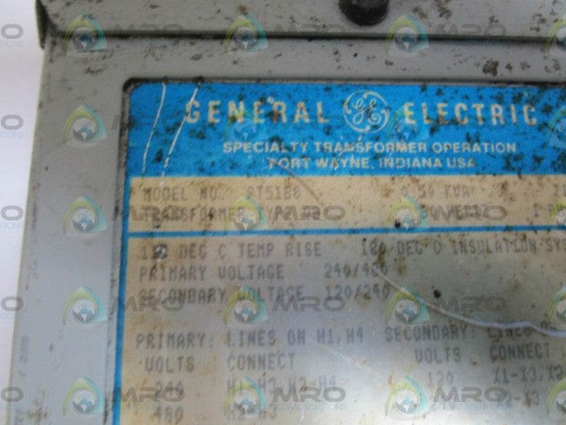 GENERAL ELECTRIC TRANSFORMER 240/480V  9T51B8 *USED*
