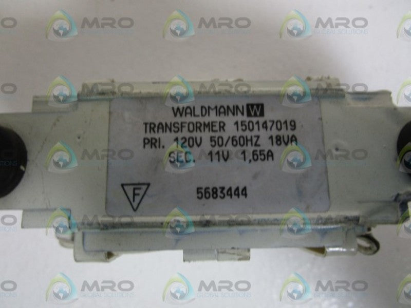 WALDMANN TRANSFORMER 120V 150147019  UNMP