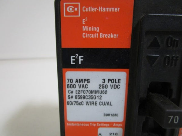 CUTLER-HAMMER CIRCUIT BREAKER E2F070MMU62  UNMP