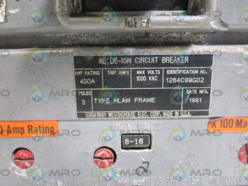 WESTINGHOUSE 1264C99G02  UNMP
