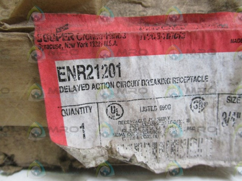 CROUSE-HINDS RECEPTACLE ENR21201  NSFS