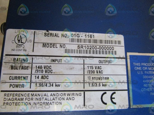 KOLLMORGEN SERVO DRIVE SR10200-000000 *USED*