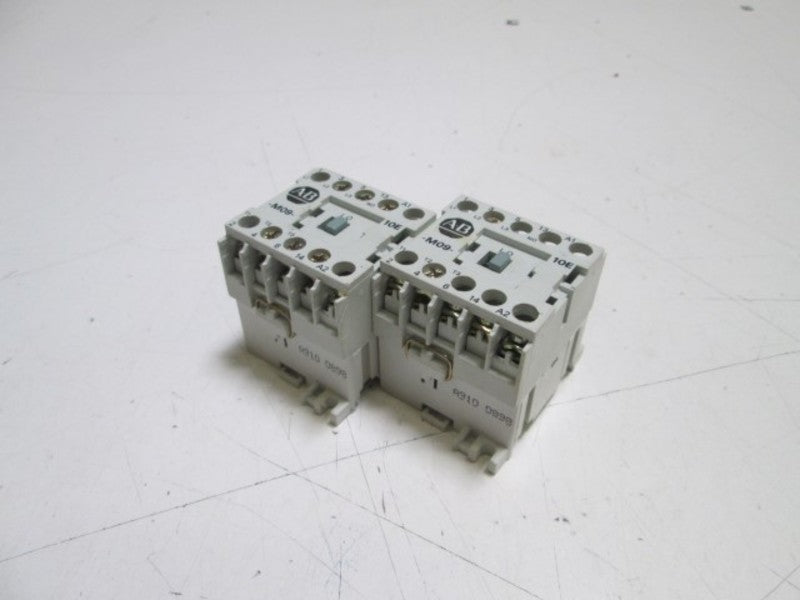 LOT OF 2 ALLEN BRADLEY CONTACTOR 24V 100-MO9N*3 SER. A *USED*