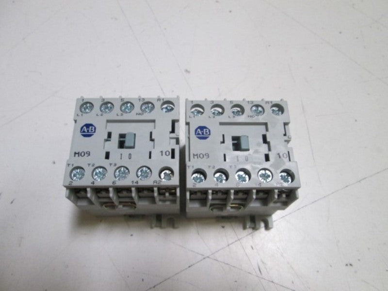 LOT OF 2 ALLEN BRADLEY CONTACTOR 24V 100-MO9N*3 SER. A (AS PICTURED)  *USED*