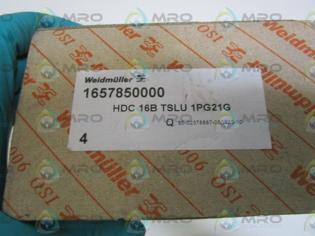 LOT OF 4 WEIDMULLER HOOD 1657850000 *NEW IN BOX*