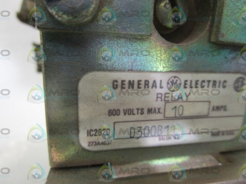 GENERAL ELECTRIC RELAY IC2820D300B11 *USED*