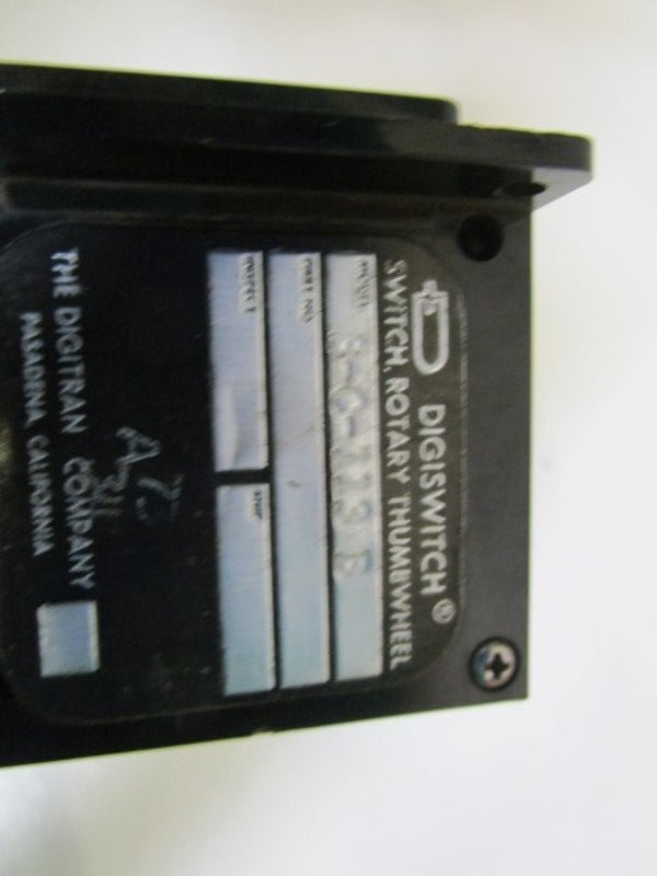 DIGITRAN CO. SWITCH ROTARY THUMBWHEEL 3-C-113B  UNMP