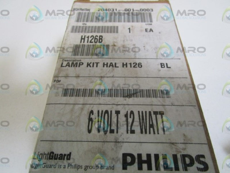 PHILIPS LAMP KIT HAL H126 *NEW IN BOX*