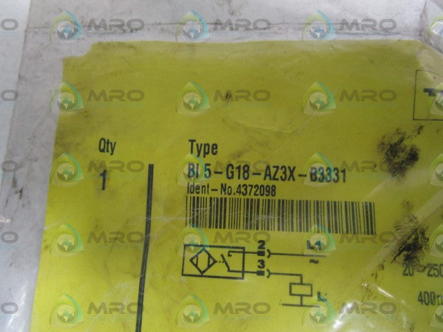 TURCK PROXIMITY SWITCH BI 5-G18-AZ3X-B3331 *NEW IN FACTORY BAG*