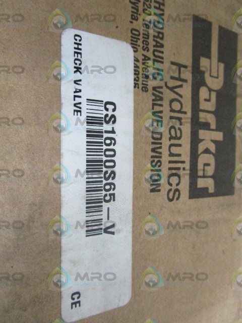 PARKER CHECK VALVE CS1600S65-V *NEW IN BOX*