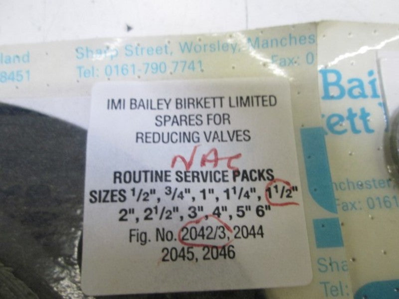 LOT OF 2 IMI BAILEY REBUILD KIT 1 1/2" 2042/3 *ORIGINAL PACKAGE*