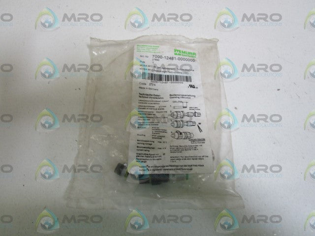 MURR ELEKTRONIK MALE CONNECTOR 7000-12481-0000000 *NEW IN FACTORY BAG*