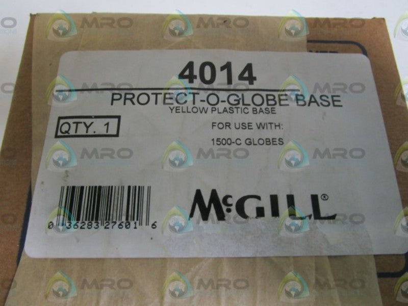 MC GILL YELLOW PLASTIC BASE 4014 *FACTORY SEALED*