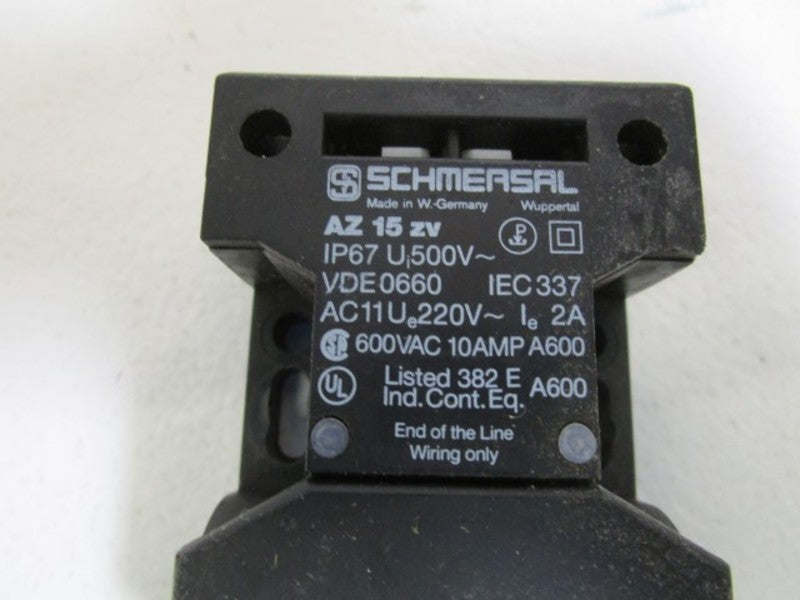 SCHMERSAL SAFETY INTERLOCK SWITCH AZ15zv  UNMP
