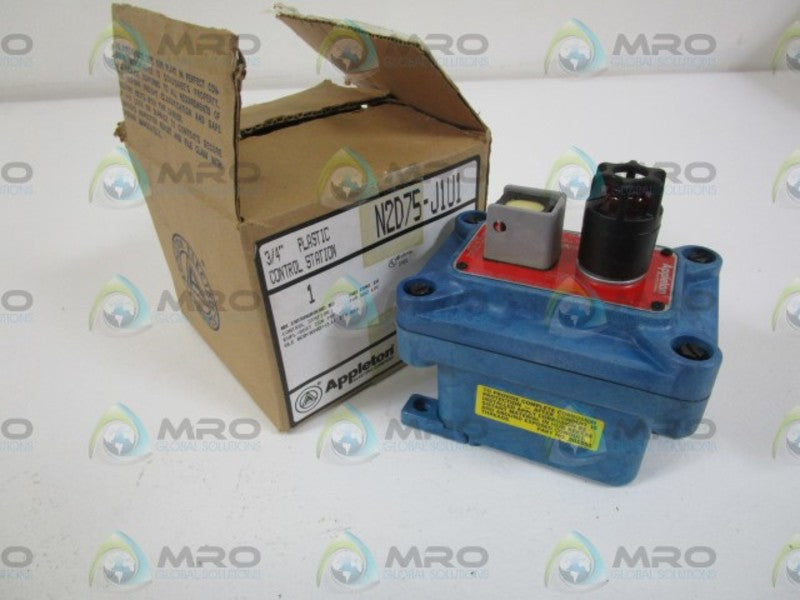 APPLETON 3/4" PLASTIC CONTROL STATION N2D75-J1U1  NSMP