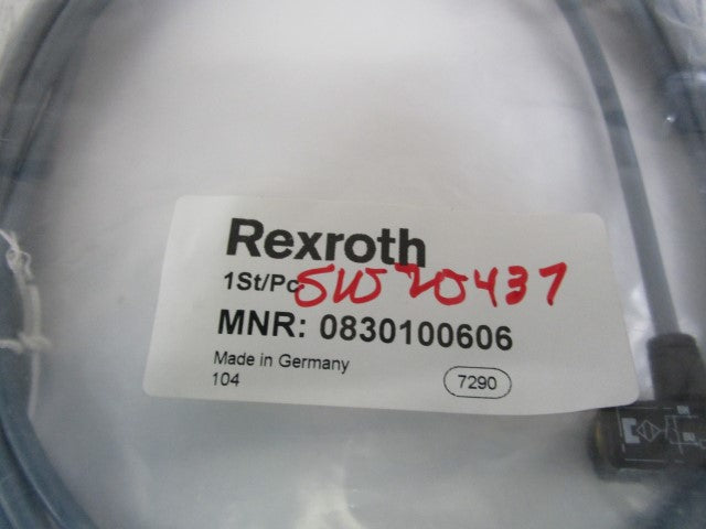 REXROTH CYLINDER SWITCH W/ CABLE 0830100606 *NEW IN FACTORY BAG*