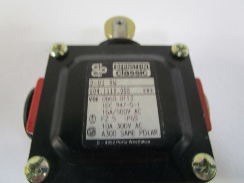 BERNSTEIN D-V1RW LIMIT SWITCH 604-1118-008  NSNP