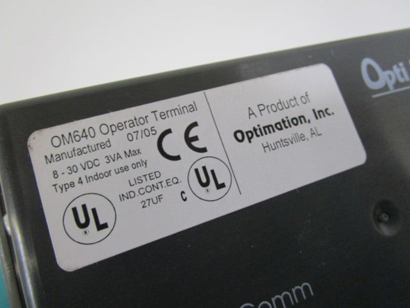 OPTI MATE OPERATOR TERMINAL OM640 *NEW NO BOX*