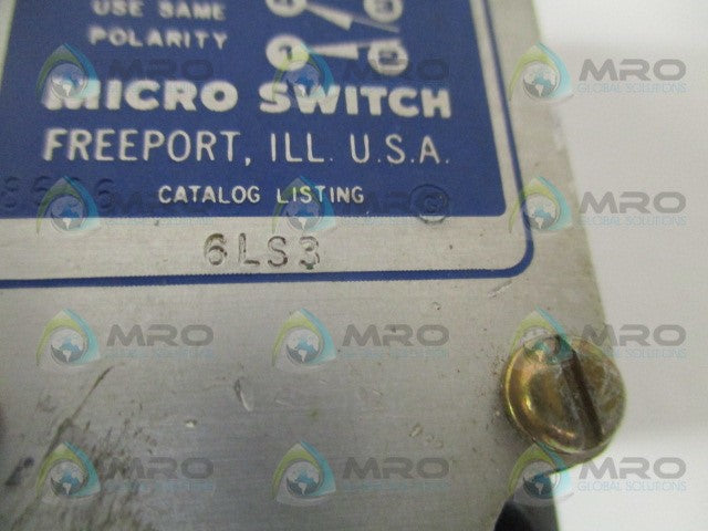 MICROSWITCH 6LS3 LIMIT SWITCH (GREY) *USED*
