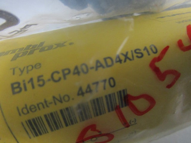 TURCK PROXIMITY SENSOR Bi15-CP40-AD4X/S10 *NEW IN FACTORY BAG*