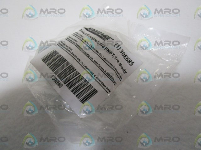 LOT OF 4 SPEEDAIRE COUPLER BODY 30E685 *NEW IN FACTORY BAG*