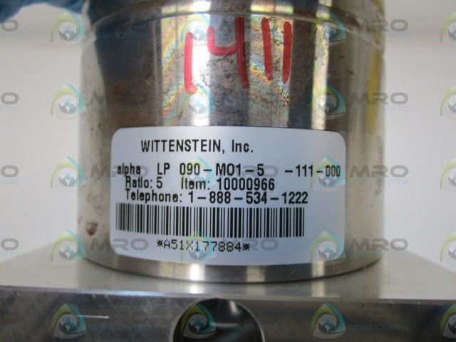 WITTENSTEIN, INC LP 090-M01-5-111-000 GEAR BOX (AS PICTURED) *NEW NO BOX*