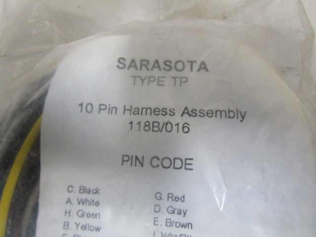SARASOTA 10 PIN HARNESS ASSEMBLY TYPE:TP  118B/016  *NEW IN BAG*