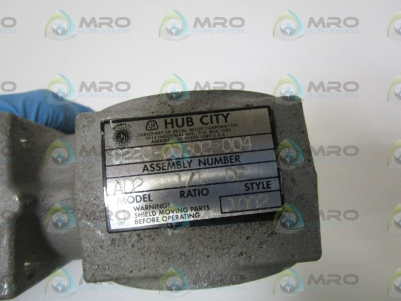HUB CITY GEAR REDUCER 0220-00302-004 *NEW NO BOX*