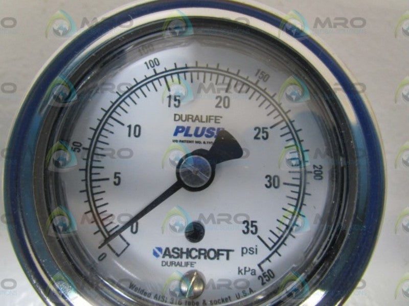 ASHCROFT 251009SW02L-35#/KPXLL GAUGE 0-35 PSI 0-250 KPA  NSMP