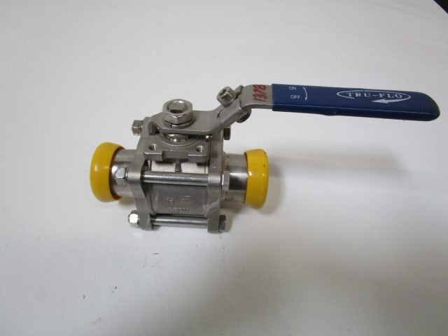 TRU-FLO BALL VALVE 316 SS 1-1/2" CF8M *NEW NO BOX*