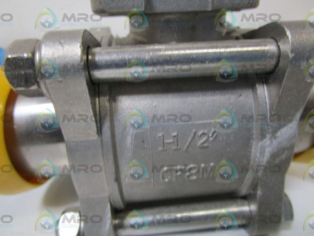 TRU-FLO BALL VALVE 316 SS 1-1/2" CF8M *NEW NO BOX*