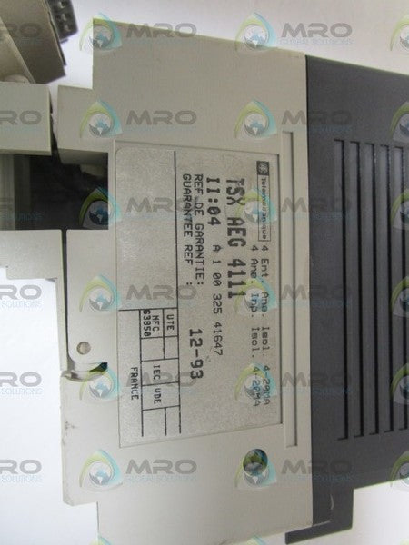 TELEMECANIQUE ANALOG INPUT MODULE TSXAEG4111  UNMP