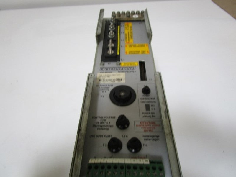 INDRAMAT TVM2.2-050-220/300-W1/220/380 AC SERVO POWER SUPPLY(AS PICTURED)*USED*