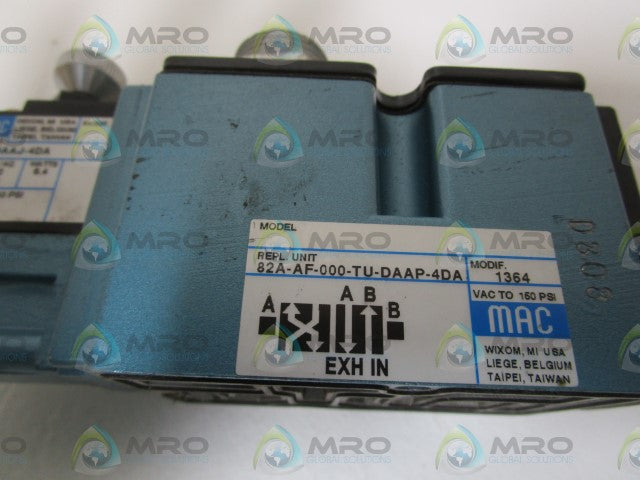 MAC VALVE 82A-AF-000-TU-DAAP-4DA *NEW NO BOX*