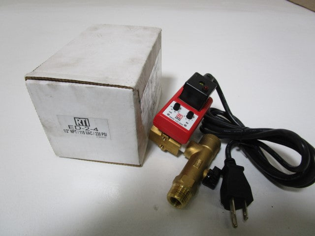 RTI ELECTRONIC DRAIN 1/2"NPT /115VAC/230PSI ED-2-4 *NEW IN BOX*