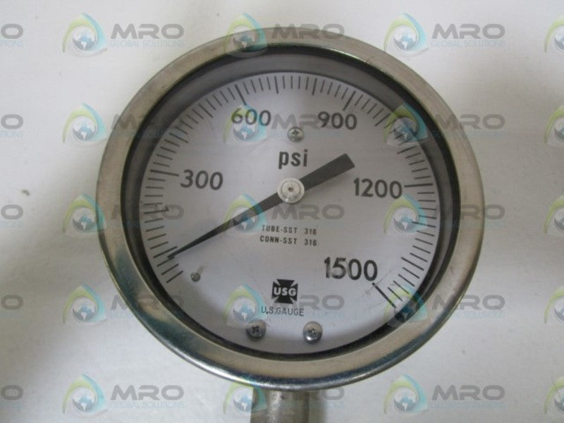 USG PRESSURE GAUGE 0-1500PSI  UNMP