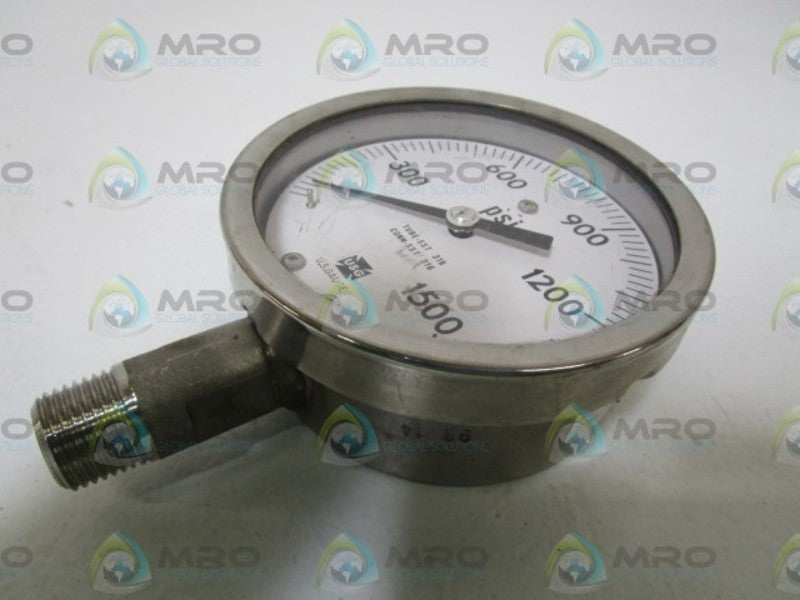 USG PRESSURE GAUGE 0-1500PSI  UNMP
