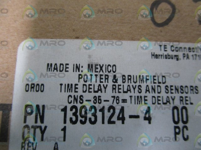 TYCO ELECTRONICS 0.1SEC TO 100MIN TIME DELAY RELAY CNS-35-76 *NEW IN BOX*