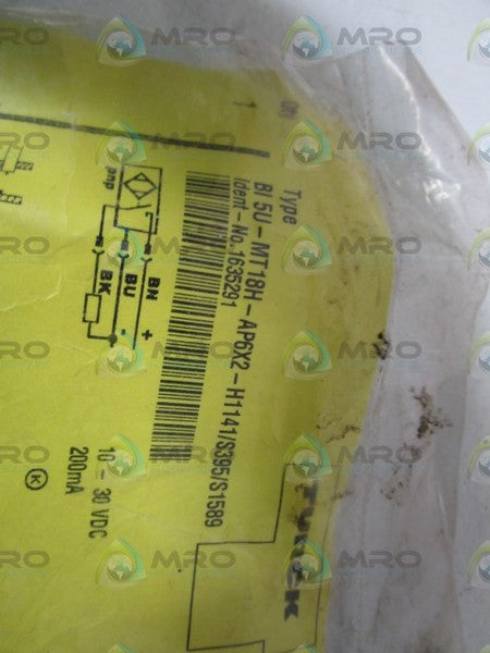 TURCK PROXIMITY SWITCH BI5U-MT18H-AP6X2-H1141/S395/S1589 *NEW IN FACTORY BAG*