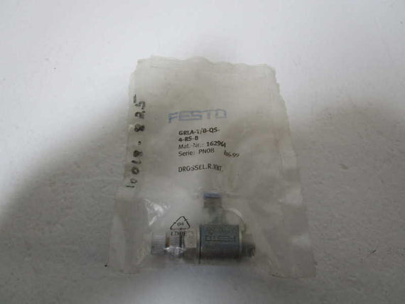 FESTO 1-WAY CONTROL VALVE GRLA-1/8-QS-4-RS-B  NSNP IN BAG