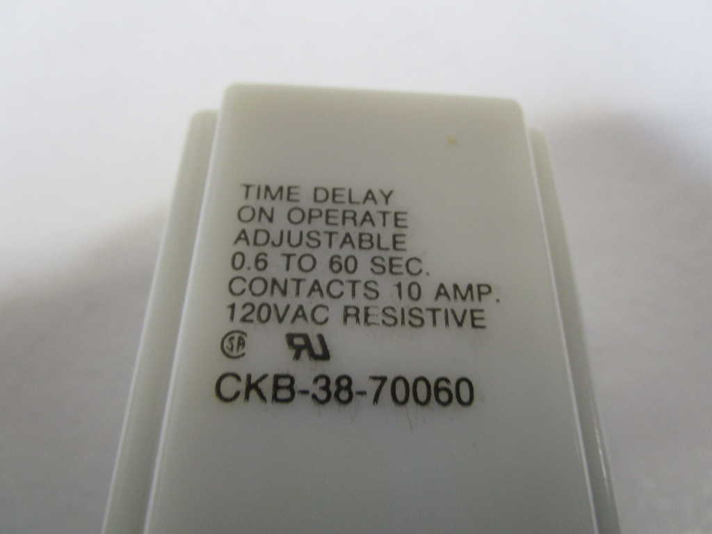 POTTER & BRUMFIELD TIME DELAY RELAY 0.6 TO 60 SEC. CKB-38-70060 *NEW IN BOX*
