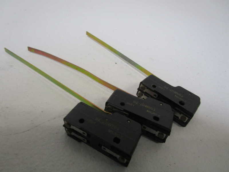 LOT OF 3 MICROSWITCH BASIC SWITCH Z-2RW863  NSNP