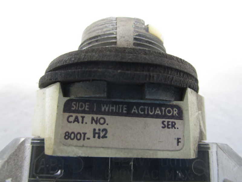 LOT OF 2 ALLEN BRADLEY ROTARY SELECTOR SWITCH 800T-H2 SER. F *USED*