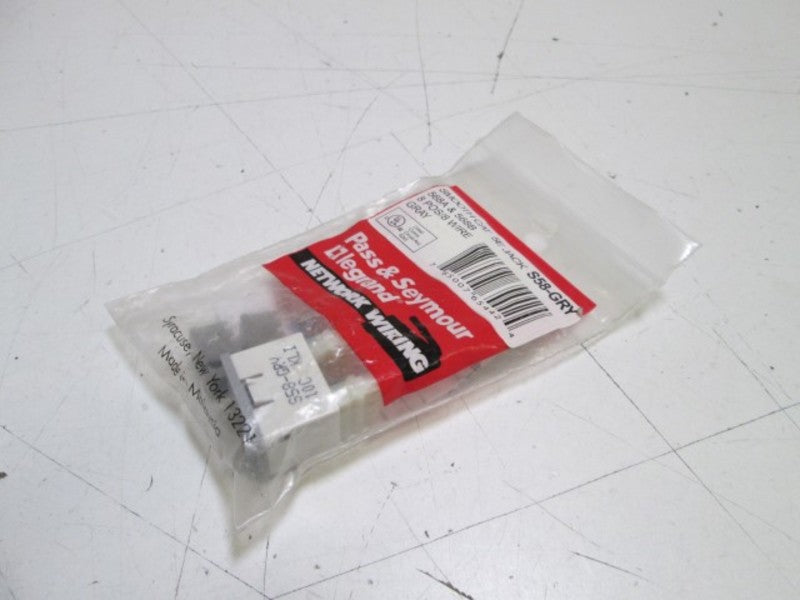 PASS & SEYMOUR SMOOTH CAT 5E JACK S58-GRY *NEW IN FACTORY BAG*