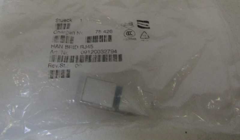 HARTING CONNECTOR 09120032794 *NEW IN FACTORY BAG*